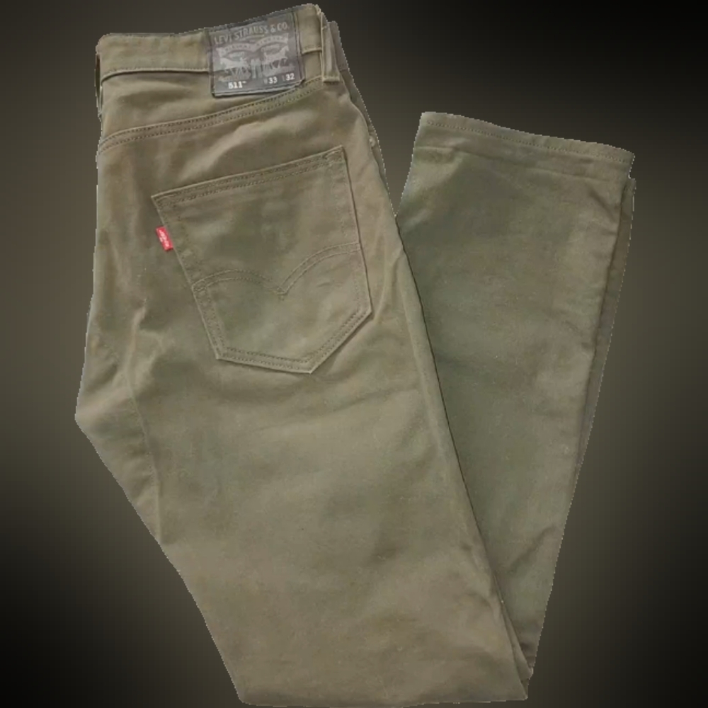 Mens Olive Green Levi's 511 size 33x32.